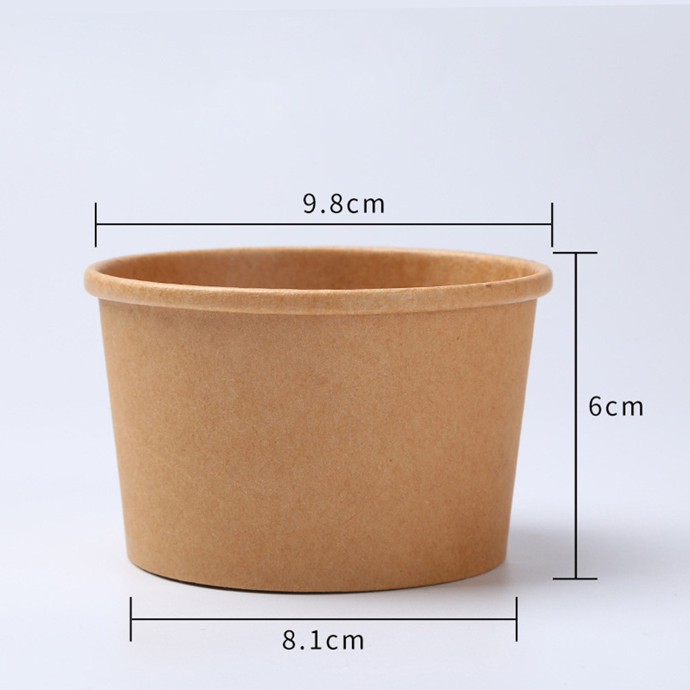 50개입 크라프트지 식품 용기, 일회용 수프 컵, 식사 - Meal Prep Bowl 리뷰 및 가격