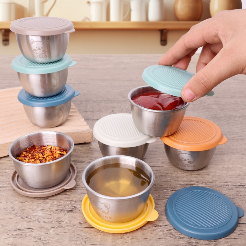 10/1개 50ml 누수 방지 스테인리스 소스 컵 식품 - Sauce Dipping Cup 리뷰 및 가격